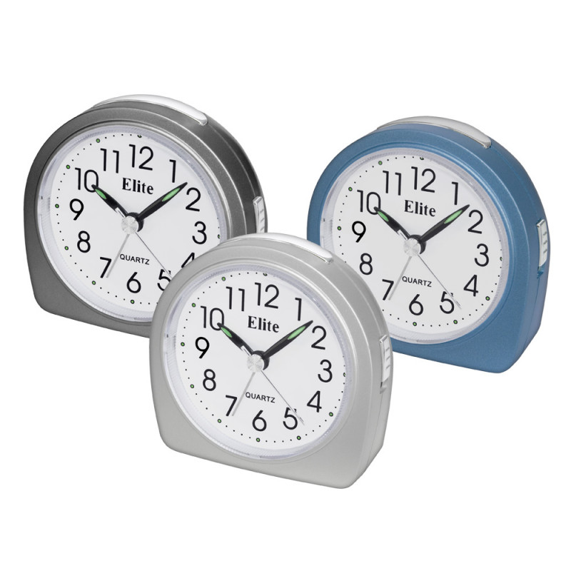 Sveglia al quarzo Ovale silenziosa con luce e ripetizione