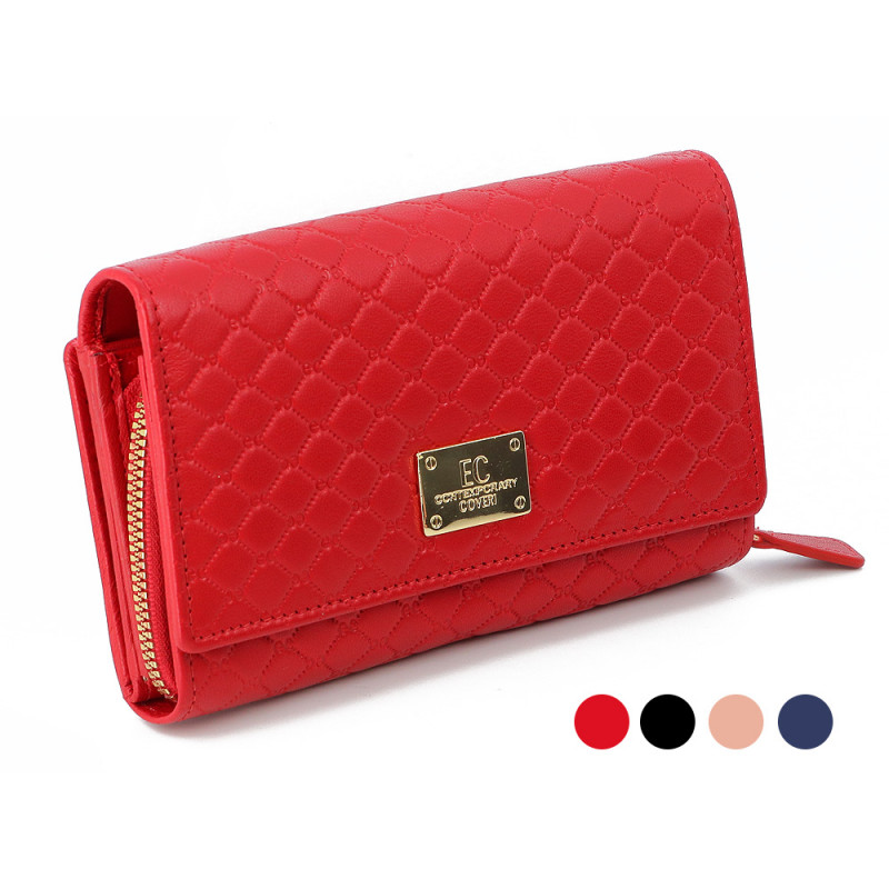 Portafoglio donna Enrico Coveri Malynn grande in pelle colori assortiti