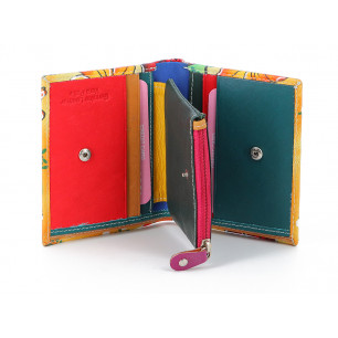 Portafoglio Paint donna compatto colori assortiti 