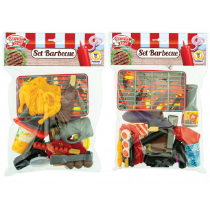 Busta con accessori barbecue 2 ass.ti