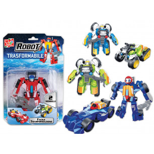 Robot trasformabile quad e auto in blister 4 ass.ti