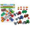 Playset mezzi agricoli con rimorchi e segnaletica