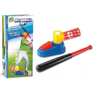 Set baseball con lanciatore, mazza e palline
