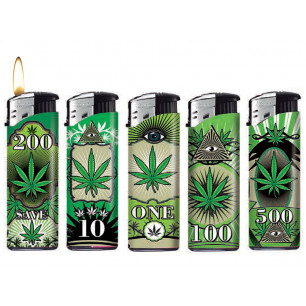 Accendino piezo Leaf Money