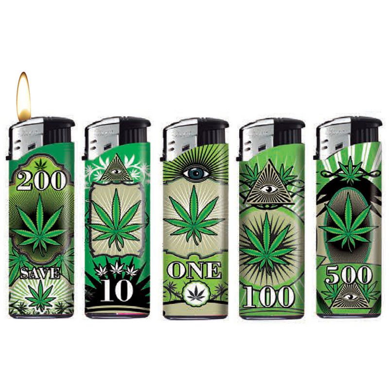 Accendino piezo Leaf Money