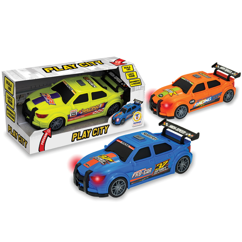 Auto racing car con luci e suoni scala 1:20 in 3 ass.ti