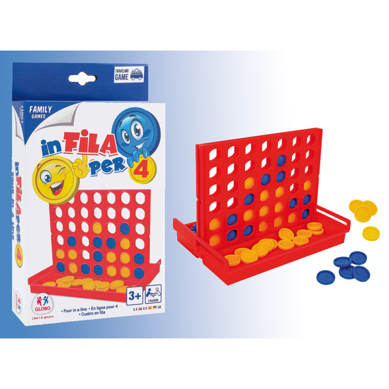 Gioco in fila per 4 tascabile