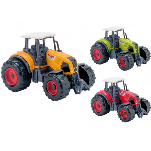 Trattore in metallo 3 colori espo da 12 pz