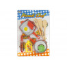 Blister piccoli chef con pentole e accessori