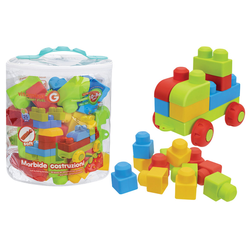 Set 25 costruzioni morbide in sacca