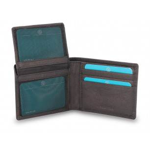 Portafoglio compatto DNUP modello Tell classico colore nero a pz