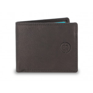 Portafoglio compatto DNUP modello Tell classico colore nero a pz