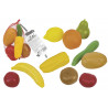 Rete con frutta e verdura giocattolo 5 pz in 2 ass.ti