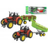 Trattore giocattolo a frizione con rimorchio 3 ass.ti