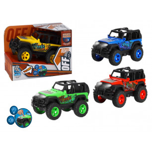 Auto fuoristrada a frizione con luci e suoni 4 ass.ti