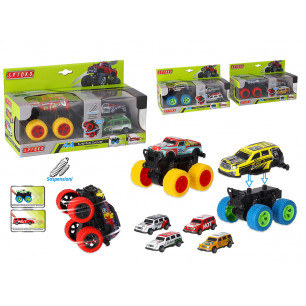 Big Foot con auto in metallo e scocca 6 colori