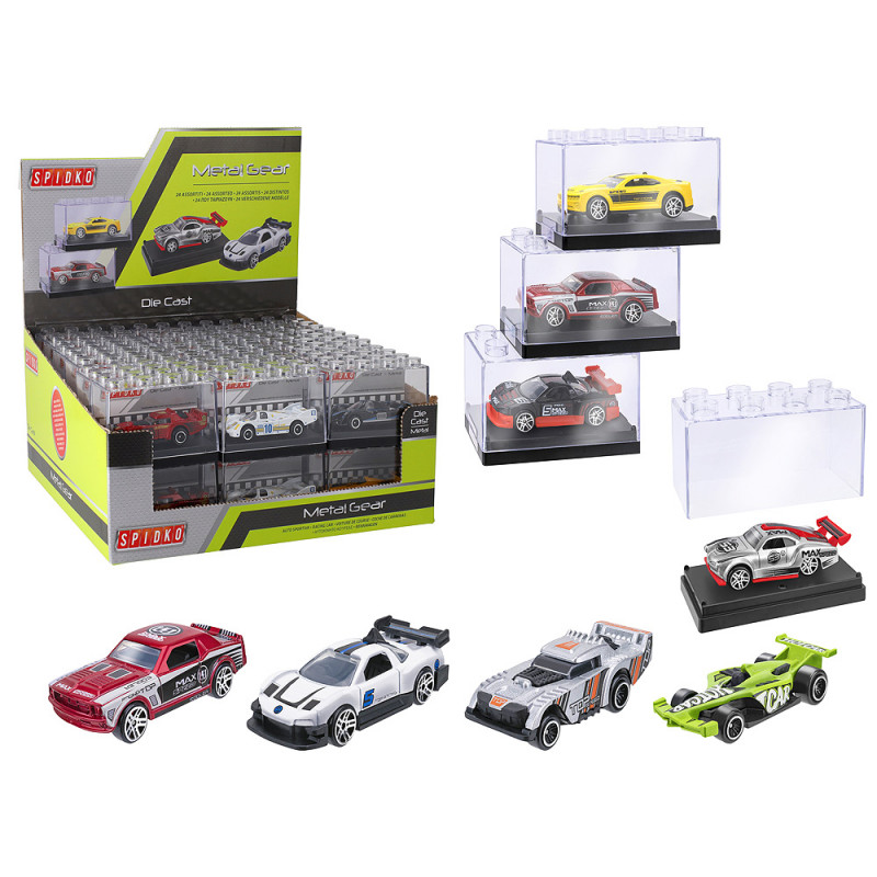 Auto die cast scala 1:64 in box impilabile display 36 pz ass.ti