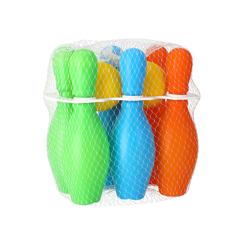 Gioco dei birilli con 2 palle in plastica robusta