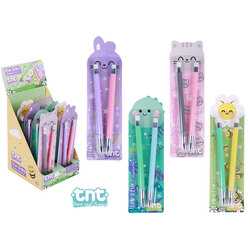 Blister con 2 matite perenni 4ever Writing display 8 pz