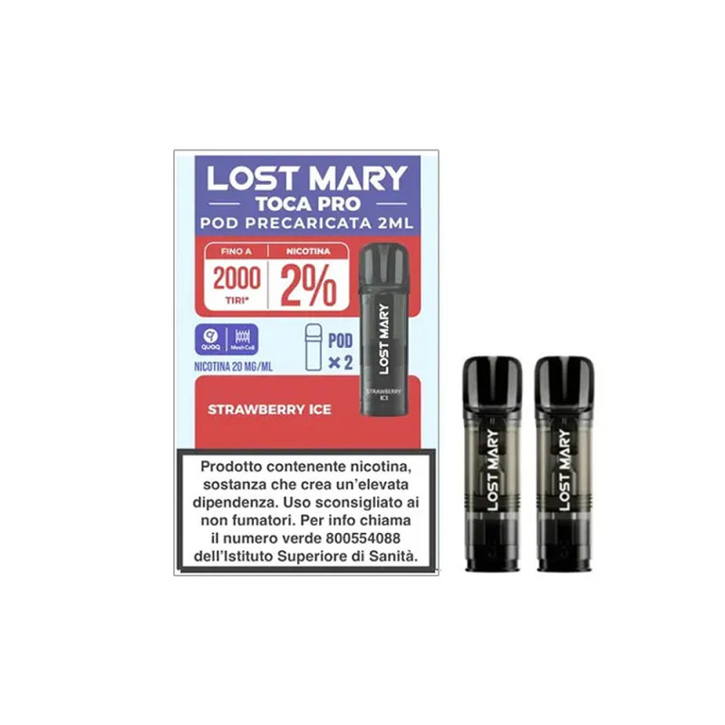 Lost Mary Toca Pro 2 Pod monouso Strawberry Ice 2 ml