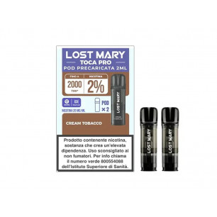Lost Mary Toca Pro 2 Pod monouso Cream Tobacco 2 ml