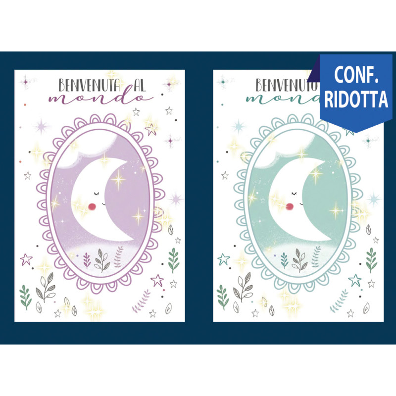 Biglietti Benvenuti al mondo con luna