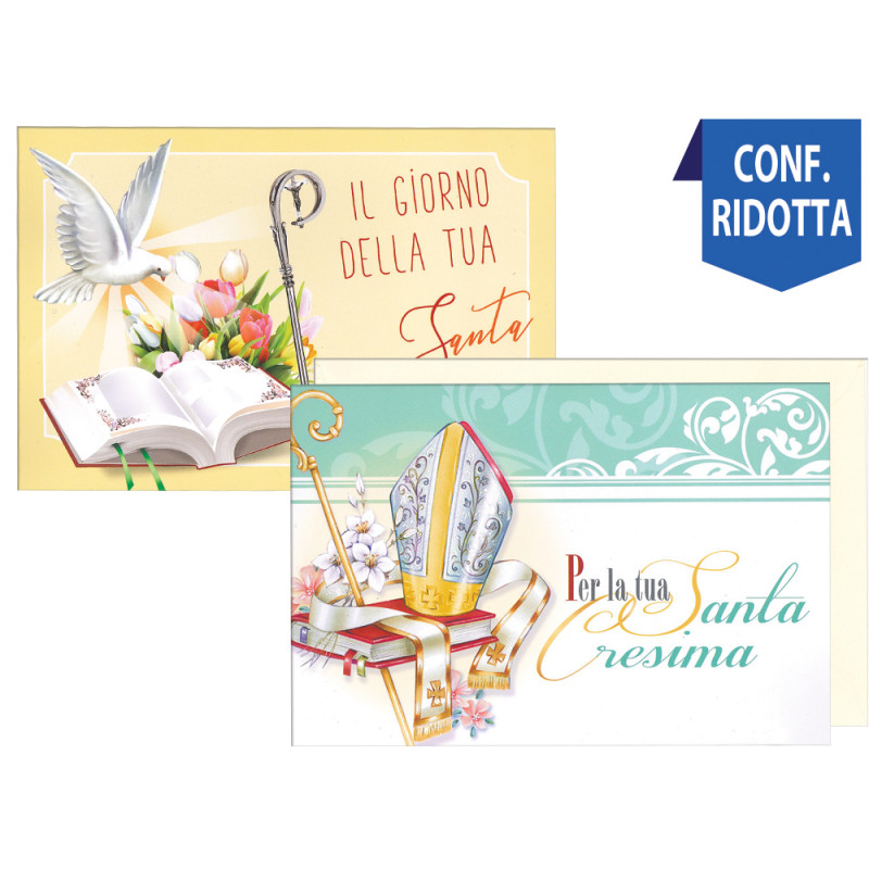 Biglietti Santa Cresima con Pop Up