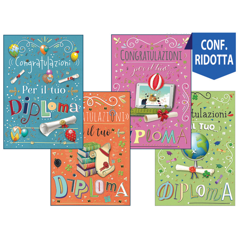 Biglietti Congratulazioni per il Diploma portasoldi
