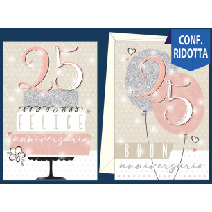 Biglietti Anniversario 25 anni