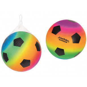 Palla da calcio multicolor in PVC 150 gr cm. 23 GONFIA