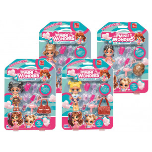 Blister bambola mini doll cm. 9 Miniwonder con acc.ri 6 ass.ti