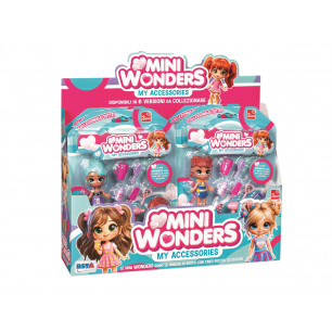 Blister bambola mini doll cm. 9 Miniwonder con acc.ri 6 ass.ti