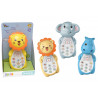 Telefono animaletto prima infanzia con luci e suoni 3 ass.ti