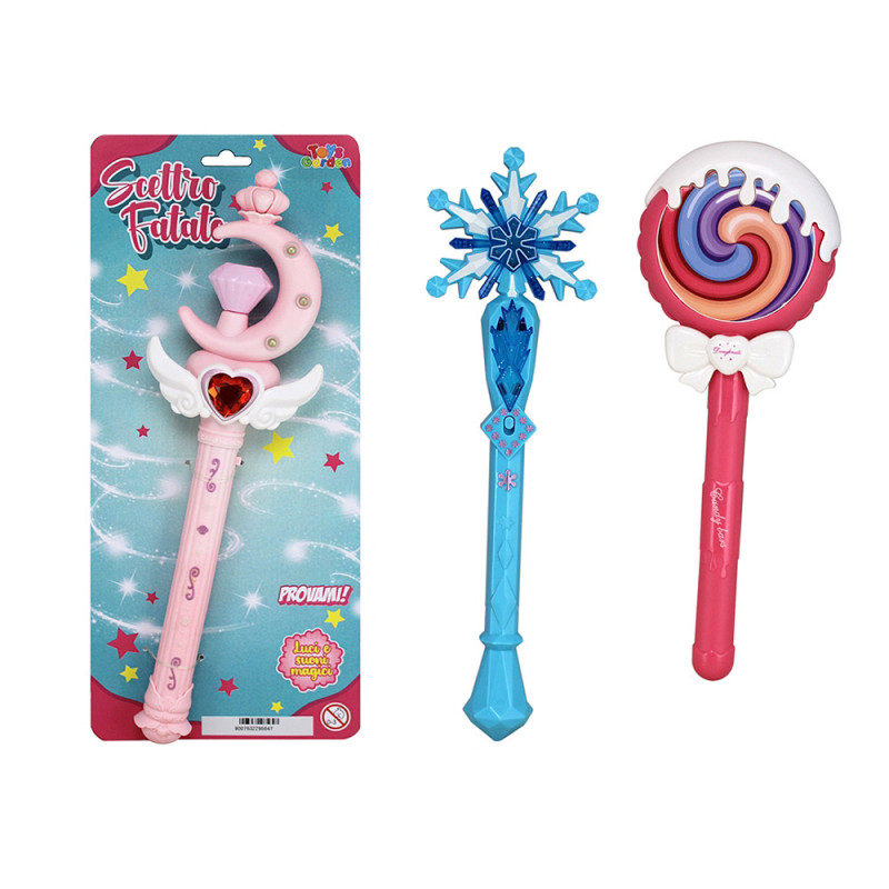 Scettro magico con luci e suoni 3 ass.ti