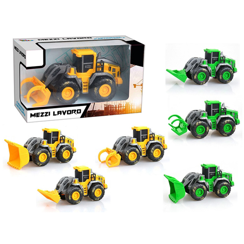 Ruspa giocattolo a frizione 6 ass.ti