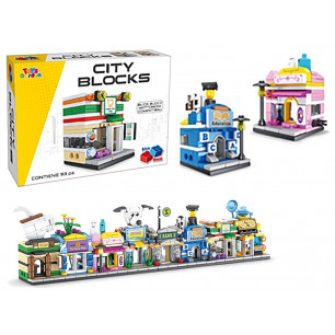 Costruzioni compatibili Blick Block Città display 8 pz ass.ti