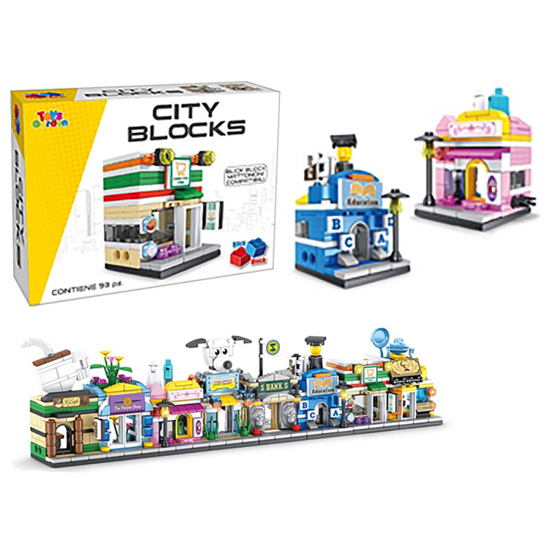 Costruzioni compatibili Blick Block Città display 8 pz ass.ti