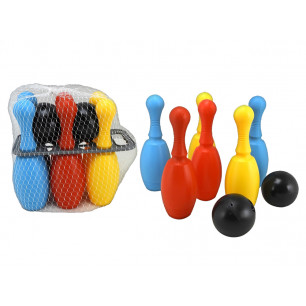 Set 6 birilli colorati con 2 palline in rete