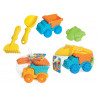 Camion da spiaggia con accessori in plastica morbida