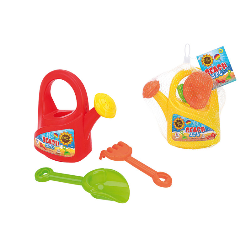 Set da spiaggia con annaffiatoio e accessori 2 colori