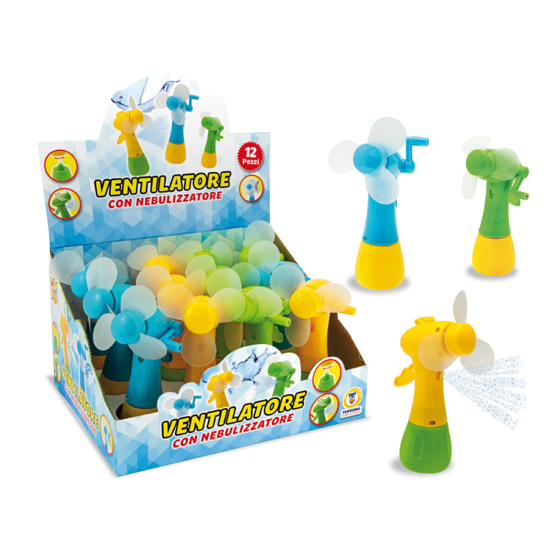 Ventilatore con nebulizzatore 2 in 1 display 12 pz
