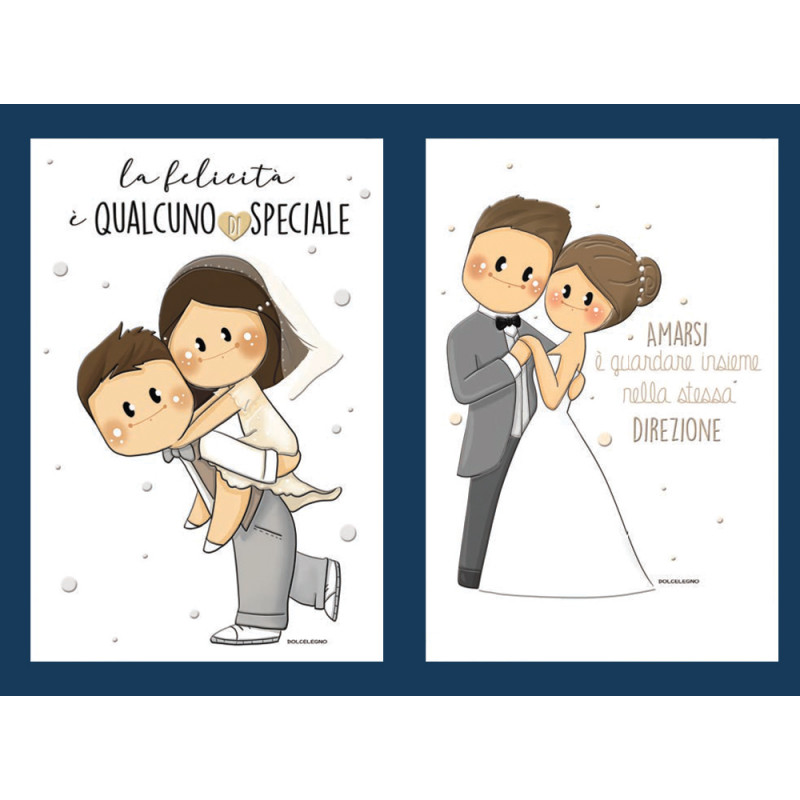 Biglietti Nozze Le Bubine con rilievo