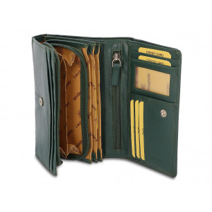 Portafoglio in pelle donna Laura Biagiotti grande con bottone