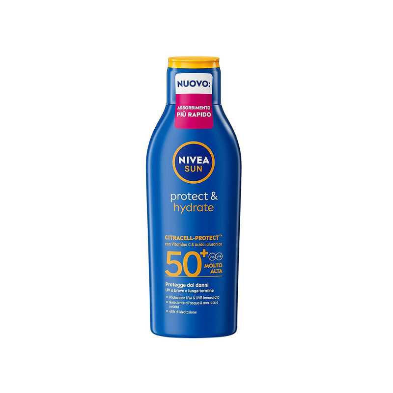Latte solare Nivea idratante FP50+ da 200 ml