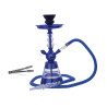 Narghilè Tetouan blu con 1 tubo 35 cm
