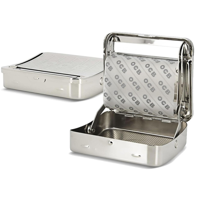 OCB portatabacco in metallo c/rullo