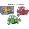Veicolo motocarro 3 ruote die cast 3 colori