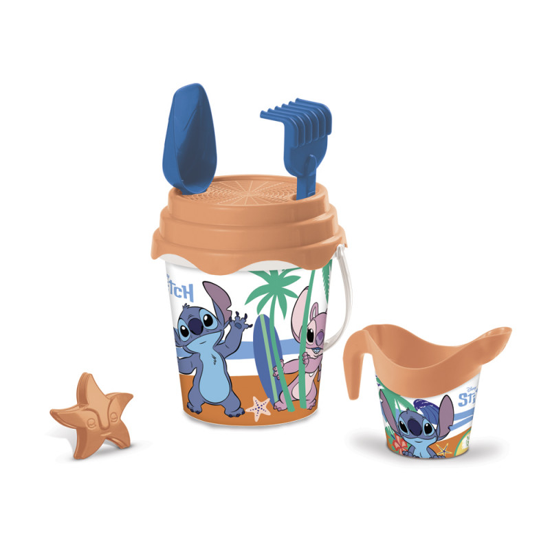 Secchiello Stitch con innaffiatoio e accessori