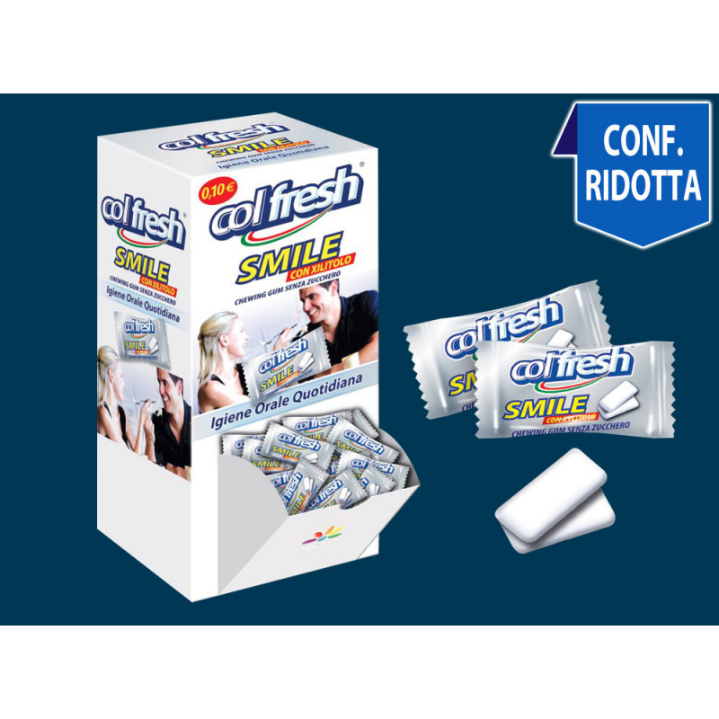 Bubble Gum bocca di lupo Colfresh Duetto Smile Spearmint 100 pz