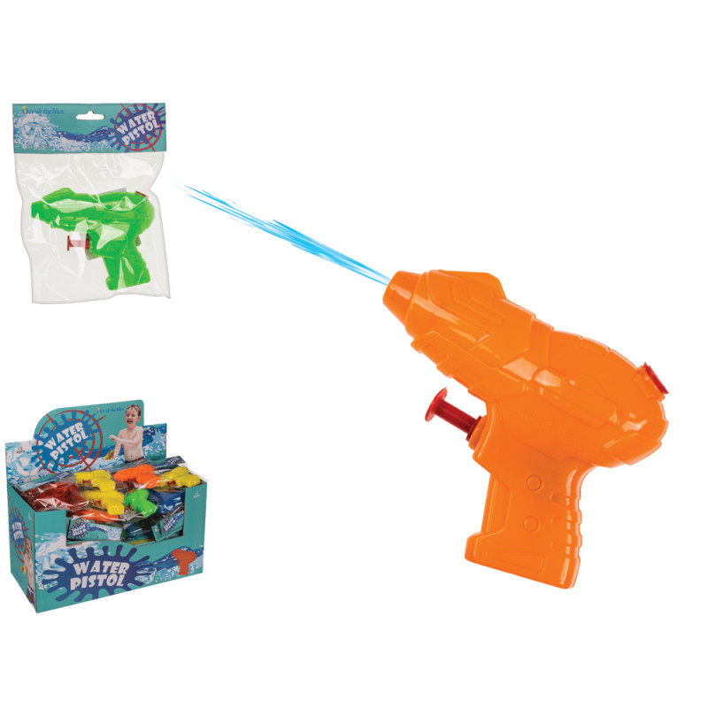 Pistola ad acqua cm. 10 display 64 pz in 8 colori
